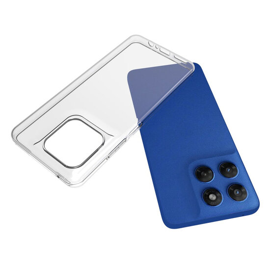 Motorola Moto G37 Power Hoesje - MobyDefend Transparante TPU Backcover - Volledig Doorzichtig