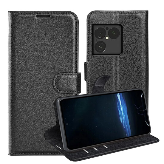 Sony Xperia 1 VIII Hoesje - MobyDefend Kunstleren Wallet Book Case (Sluiting Voorkant) - Zwart