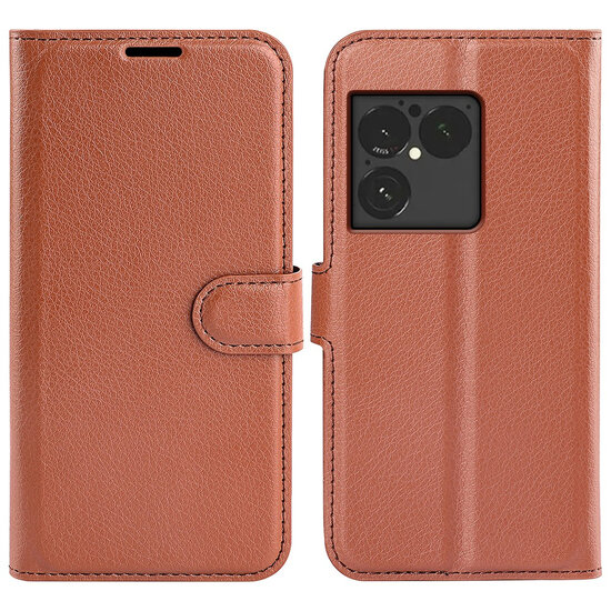 Sony Xperia 1 VIII Hoesje - MobyDefend Kunstleren Wallet Book Case (Sluiting Voorkant) - Bruin
