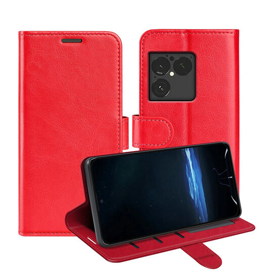 Sony Xperia 1 VIII Hoesje - MobyDefend Wallet Book Case (Sluiting Achterkant) - Rood