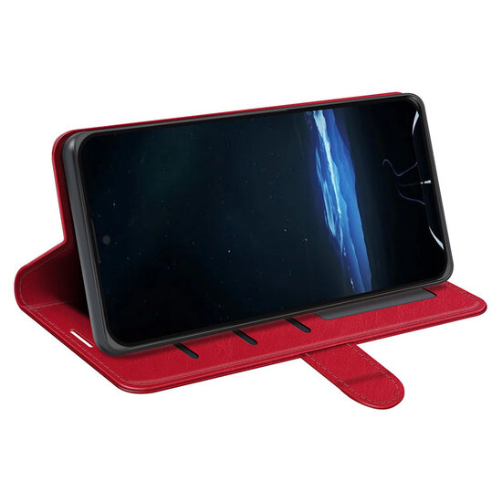 Sony Xperia 1 VIII Hoesje - MobyDefend Wallet Book Case (Sluiting Achterkant) - Rood