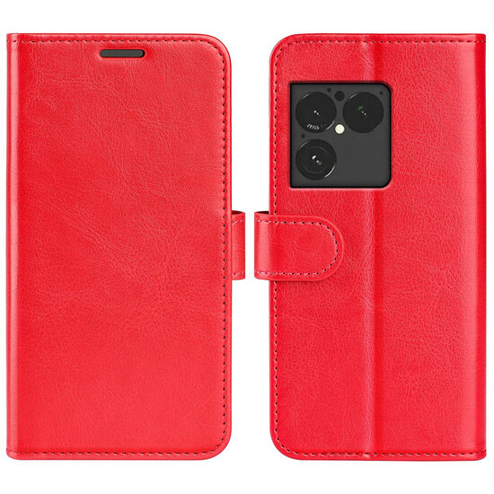 Sony Xperia 1 VIII Hoesje - MobyDefend Wallet Book Case (Sluiting Achterkant) - Rood