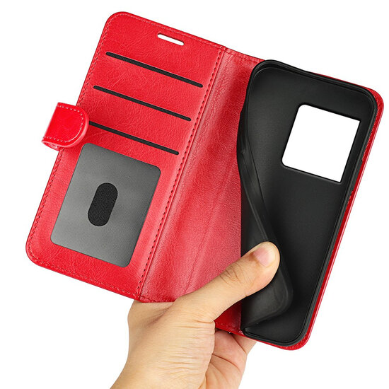 Sony Xperia 1 VIII Hoesje - MobyDefend Wallet Book Case (Sluiting Achterkant) - Rood
