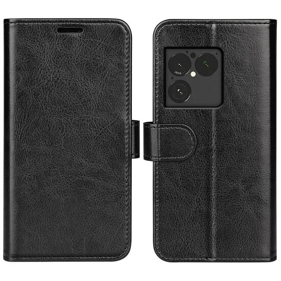Sony Xperia 1 VIII Hoesje - MobyDefend Wallet Book Case (Sluiting Achterkant) - Zwart