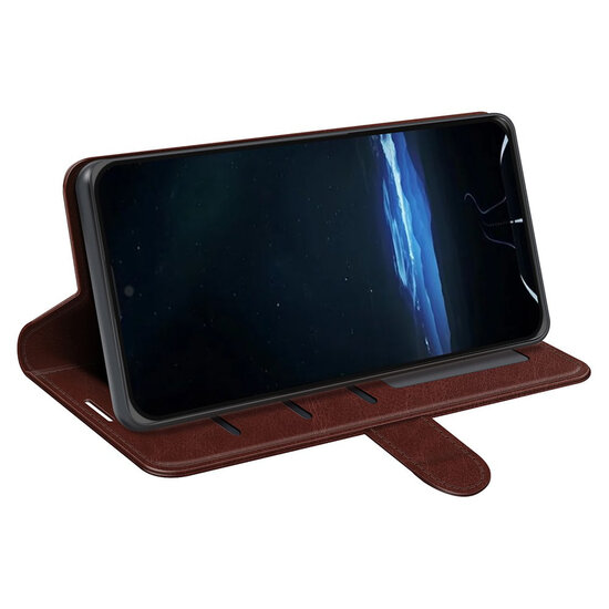 Sony Xperia 1 VIII Hoesje - MobyDefend Wallet Book Case (Sluiting Achterkant) - Bruin