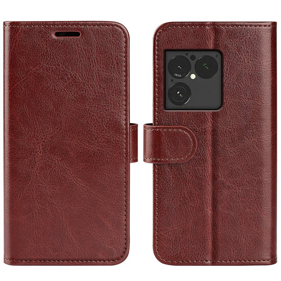 Sony Xperia 1 VIII Hoesje - MobyDefend Wallet Book Case (Sluiting Achterkant) - Bruin