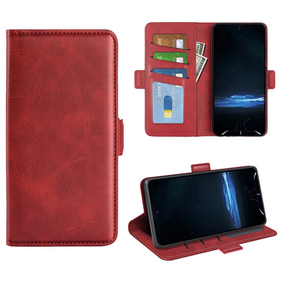 Sony Xperia 1 VIII Hoesje - MobyDefend Luxe Wallet Book Case (Sluiting Zijkant) - Rood