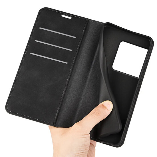 Sony Xperia 1 VIII Hoesje - MobyDefend Luxe Wallet Bookcase (Magnetische Sluiting) - Zwart