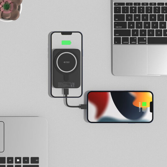 Tech-Protect MagSafe Powerbank - 10.000mAh - Zwart