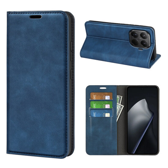 Xiaomi 17T Hoesje - MobyDefend Luxe Wallet Bookcase (Magnetische Sluiting) - Blauw