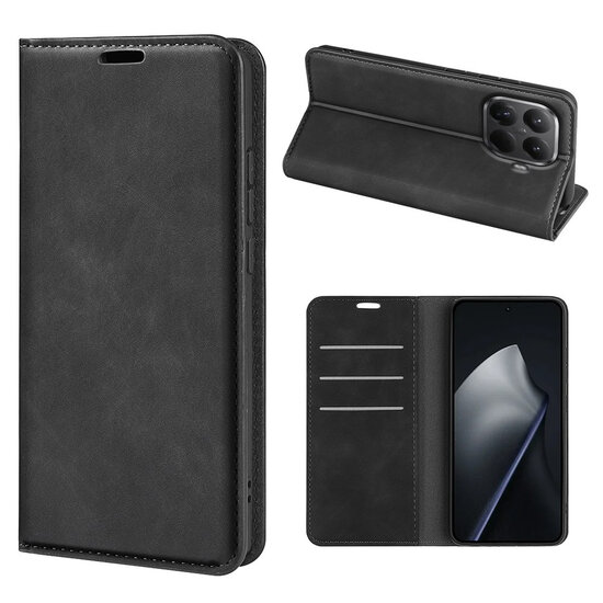 Xiaomi 17T Hoesje - MobyDefend Luxe Wallet Bookcase (Magnetische Sluiting) - Zwart