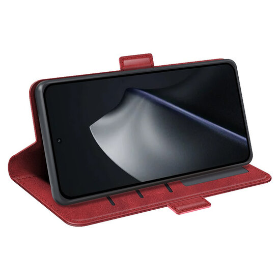 Xiaomi 17T Hoesje - MobyDefend Luxe Wallet Book Case (Sluiting Zijkant) - Rood