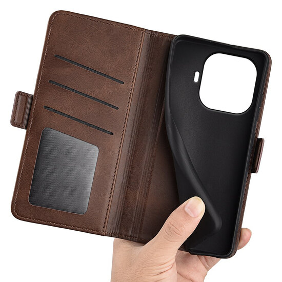 Xiaomi 17T Hoesje - MobyDefend Luxe Wallet Book Case (Sluiting Zijkant) - Bruin