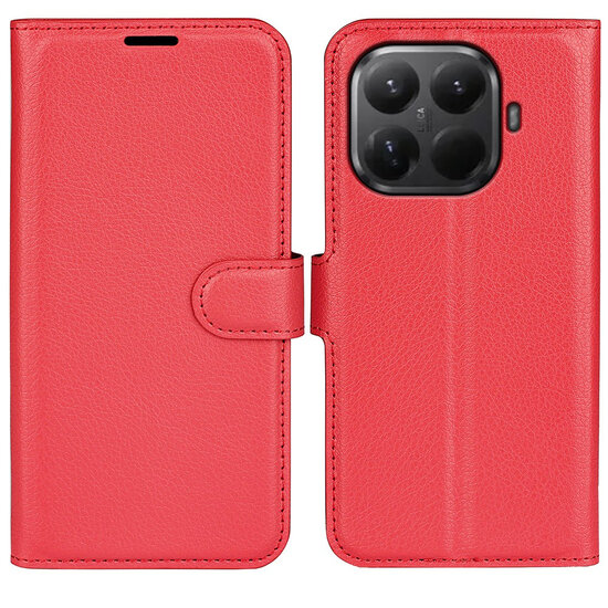 Xiaomi 17T Hoesje - MobyDefend Kunstleren Wallet Book Case (Sluiting Voorkant) - Rood