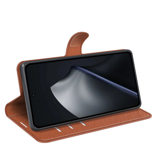 Xiaomi 17T Hoesje - MobyDefend Kunstleren Wallet Book Case (Sluiting Voorkant) - Bruin