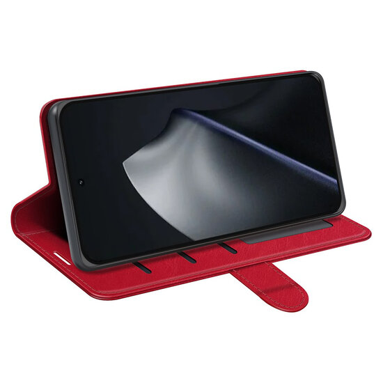 Xiaomi 17T Hoesje - MobyDefend Wallet Book Case (Sluiting Achterkant) - Rood