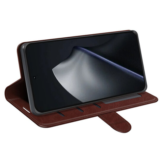 Xiaomi 17T Hoesje - MobyDefend Wallet Book Case (Sluiting Achterkant) - Bruin