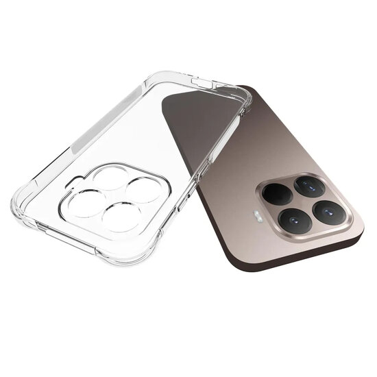 Xiaomi 17T Hoesje - MobyDefend Transparante Shockproof TPU Backcover - Verstevigde Hoeken - Volledig Doorzichtig