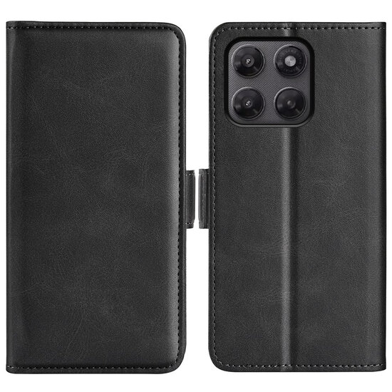 Motorola Moto G37 Power Hoesje - MobyDefend Luxe Wallet Book Case (Sluiting Zijkant) - Zwart