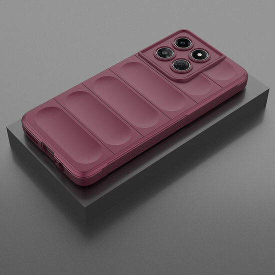 Motorola Moto G37 Power Hoesje - MobyDefend TPU Gripcase - Donkerpaars