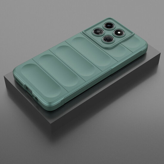 Motorola Moto G37 Power Hoesje - MobyDefend TPU Gripcase - Groen