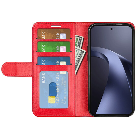 Xiaomi 17T Pro Hoesje - MobyDefend Wallet Book Case (Sluiting Achterkant) - Rood