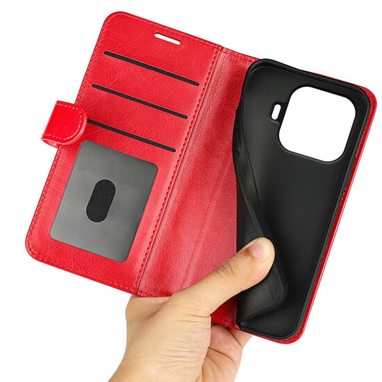 Xiaomi 17T Pro Hoesje - MobyDefend Wallet Book Case (Sluiting Achterkant) - Rood