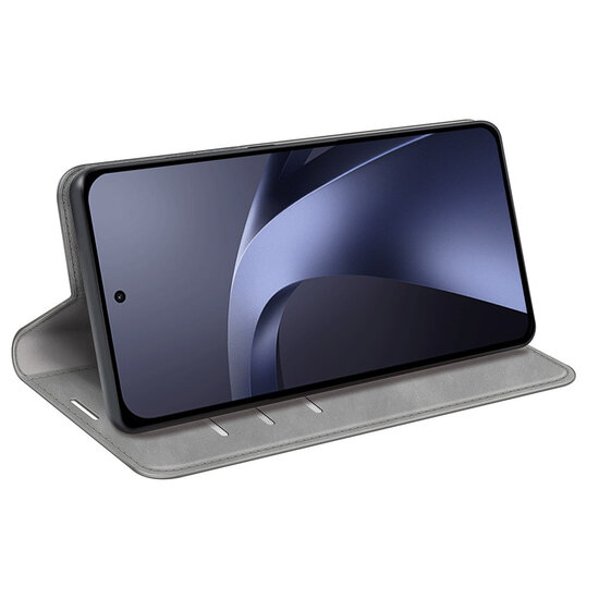 Xiaomi 17T Pro Hoesje - MobyDefend Luxe Wallet Bookcase (Magnetische Sluiting) - Grijs