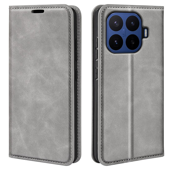 Xiaomi 17T Pro Hoesje - MobyDefend Luxe Wallet Bookcase (Magnetische Sluiting) - Grijs