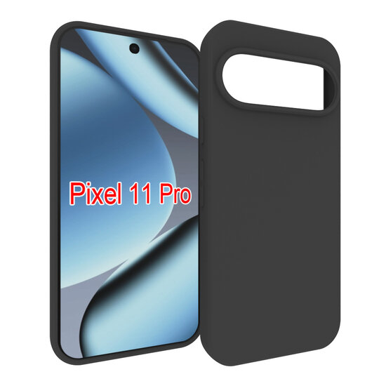 Google Pixel 11 Pro Hoesje - MobyDefend TPU Backcover - Mat Zwart