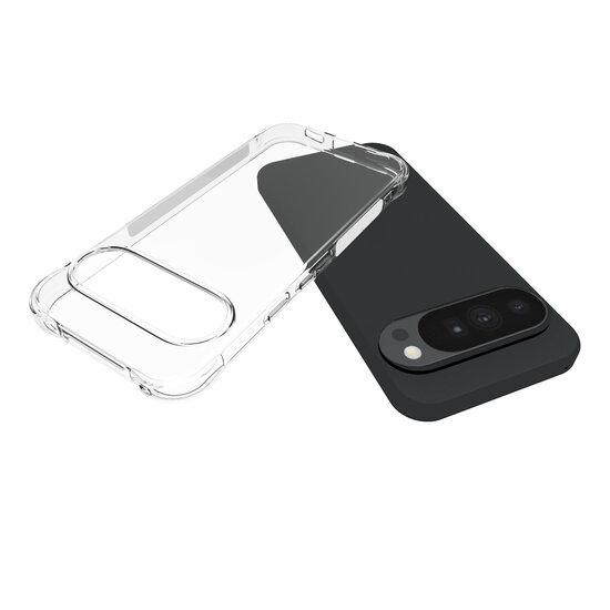 Google Pixel 11 Pro XL Hoesje - MobyDefend Transparante Shockproof TPU Backcover - Verstevigde Hoeken - Volledig Doorzichtig