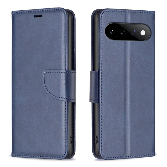 Google Pixel 11 / Pixel 11 Pro Hoesje - MobyDefend Wallet Book Case Met Koord - Blauw