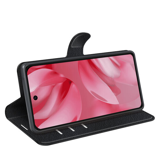 Google Pixel 11 Hoesje - MobyDefend Kunstleren Wallet Book Case (Sluiting Voorkant) - Zwart