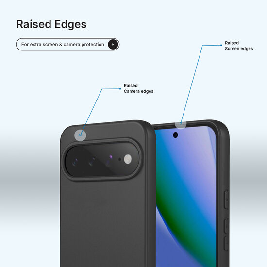 Google Pixel 11 Hoesje - MobyDefend Matte Siliconen Backcover - Zwart