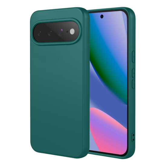 Google Pixel 11 Hoesje - MobyDefend Matte Siliconen Backcover - Groen