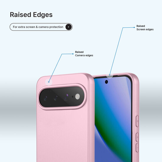 Google Pixel 11 Hoesje - MobyDefend Matte Siliconen Backcover - Licht Roze