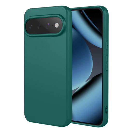 Google Pixel 11 Pro Hoesje - MobyDefend Matte Siliconen Backcover - Groen