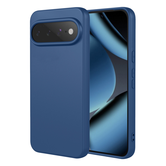 Google Pixel 11 Pro Hoesje - MobyDefend Matte Siliconen Backcover - Blauw