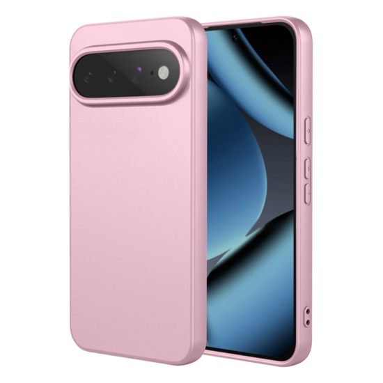Google Pixel 11 Pro Hoesje - MobyDefend Matte Siliconen Backcover - Licht Roze
