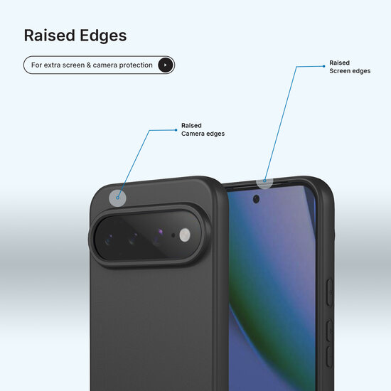 Google Pixel 11 Pro XL Hoesje - MobyDefend Matte Siliconen Backcover - Zwart
