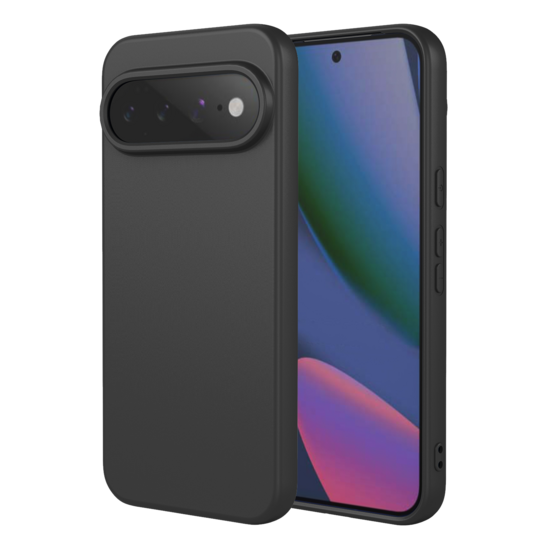 Google Pixel 11 Pro XL Hoesje - MobyDefend Matte Siliconen Backcover - Zwart