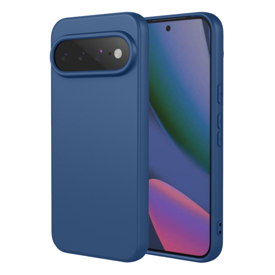 Google Pixel 11 Pro XL Hoesje - MobyDefend Matte Siliconen Backcover - Blauw
