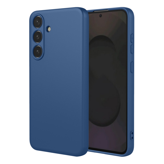 Samsung Galaxy S25 FE / S26 FE Hoesje - MobyDefend Matte Siliconen Backcover - Blauw