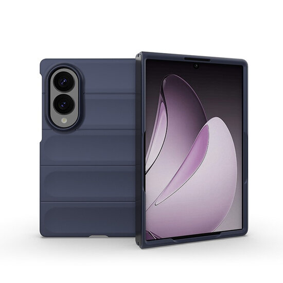 Samsung Galaxy Z Fold 8 Hoesje - MobyDefend TPU Gripcase - Blauw