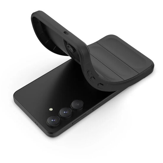 Samsung Galaxy S26 FE Hoesje - MobyDefend TPU Gripcase - Zwart