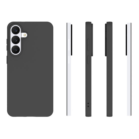 Samsung Galaxy S26 FE Hoesje - MobyDefend TPU Backcover - Mat Zwart