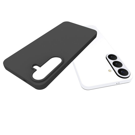 Samsung Galaxy S26 FE Hoesje - MobyDefend TPU Backcover - Mat Zwart