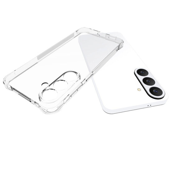 Samsung Galaxy S26 FE Hoesje - MobyDefend Transparante Shockproof TPU Backcover - Verstevigde Hoeken - Volledig Doorzichtig