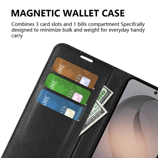 Samsung Galaxy S26 FE Hoesje - MobyDefend Kunstleren Wallet Book Case (Sluiting Voorkant) - Bruin