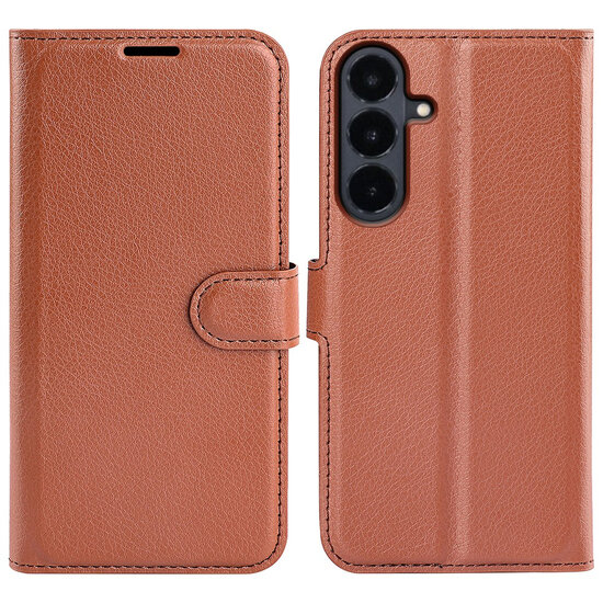 Samsung Galaxy S26 FE Hoesje - MobyDefend Kunstleren Wallet Book Case (Sluiting Voorkant) - Bruin